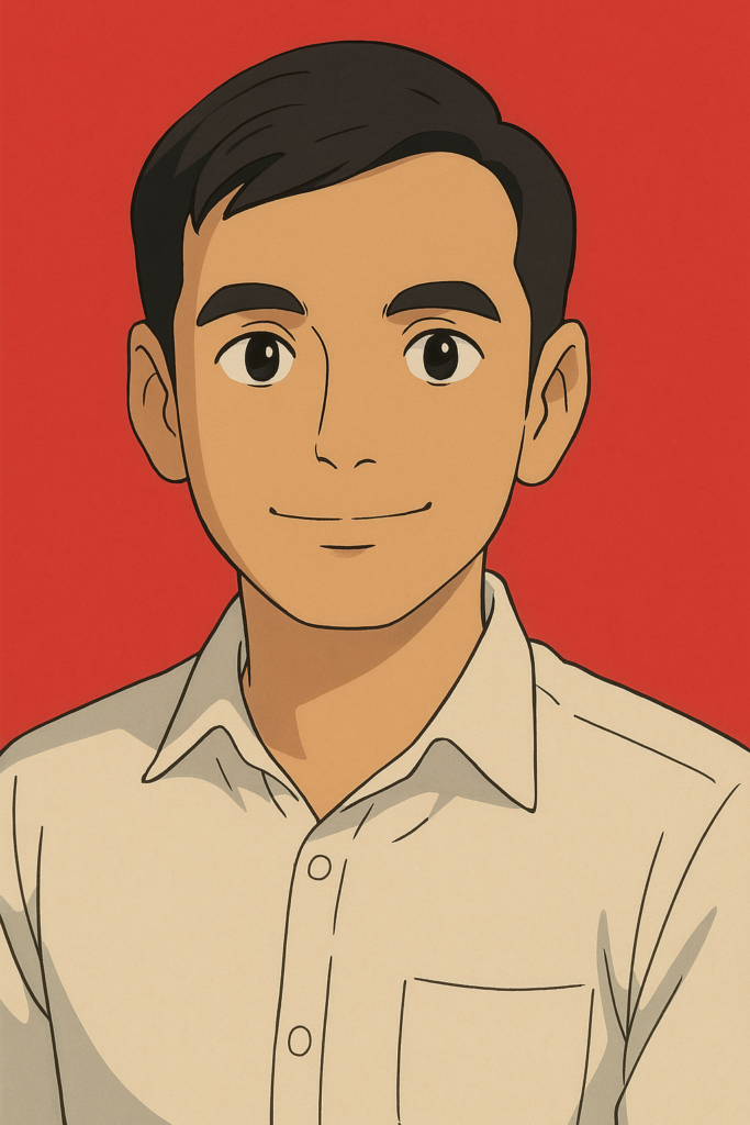 AI-generated Ghibli-style anime portrait.