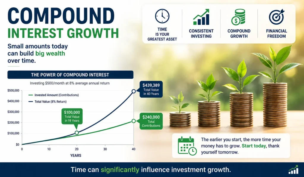 How to Build a $100,000 Investment Portfolio with compound interest.